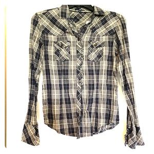Plaid Gap Button-up